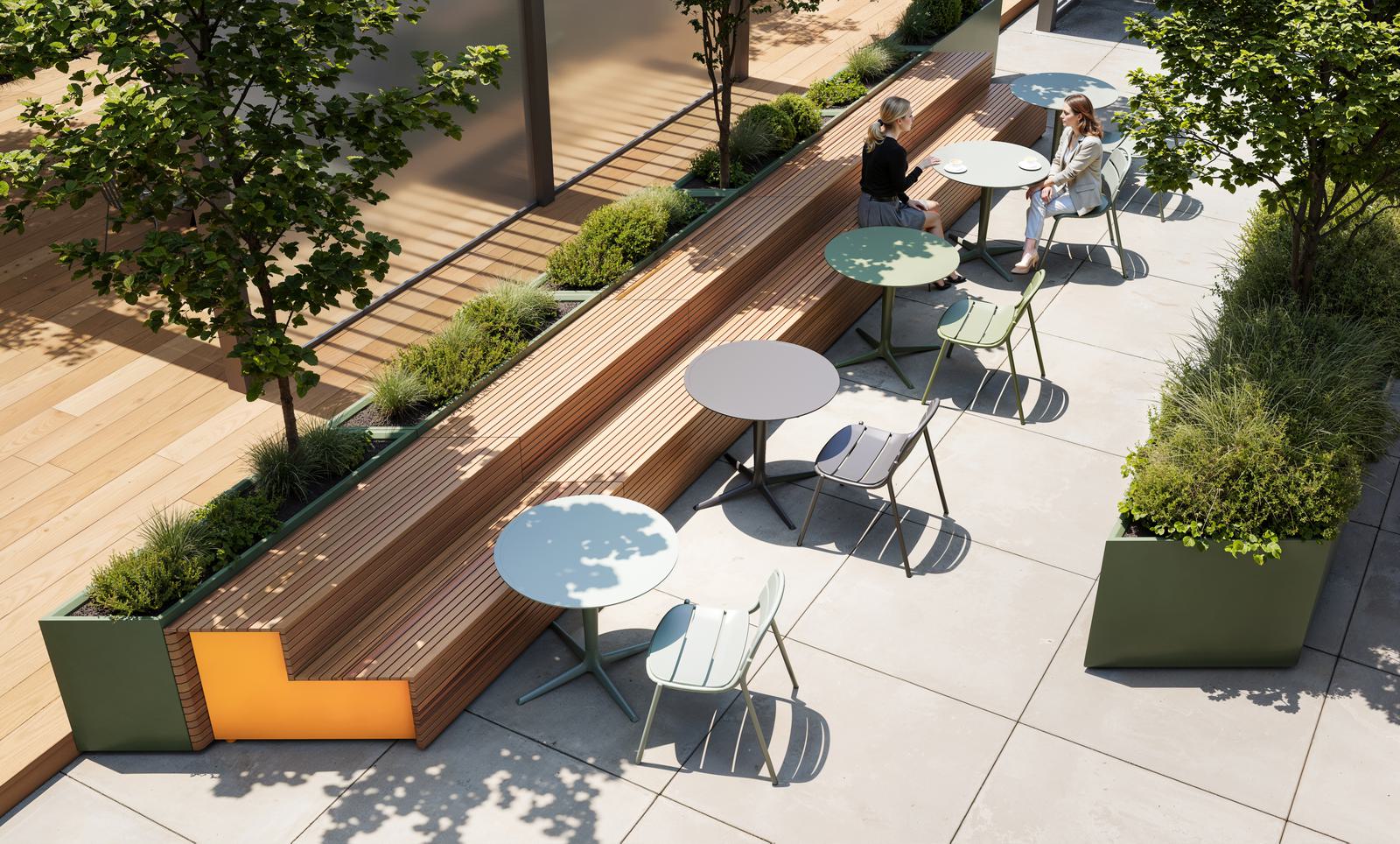 Parallel Seating Parallel 42 Terraced Bench - Landscape Forms