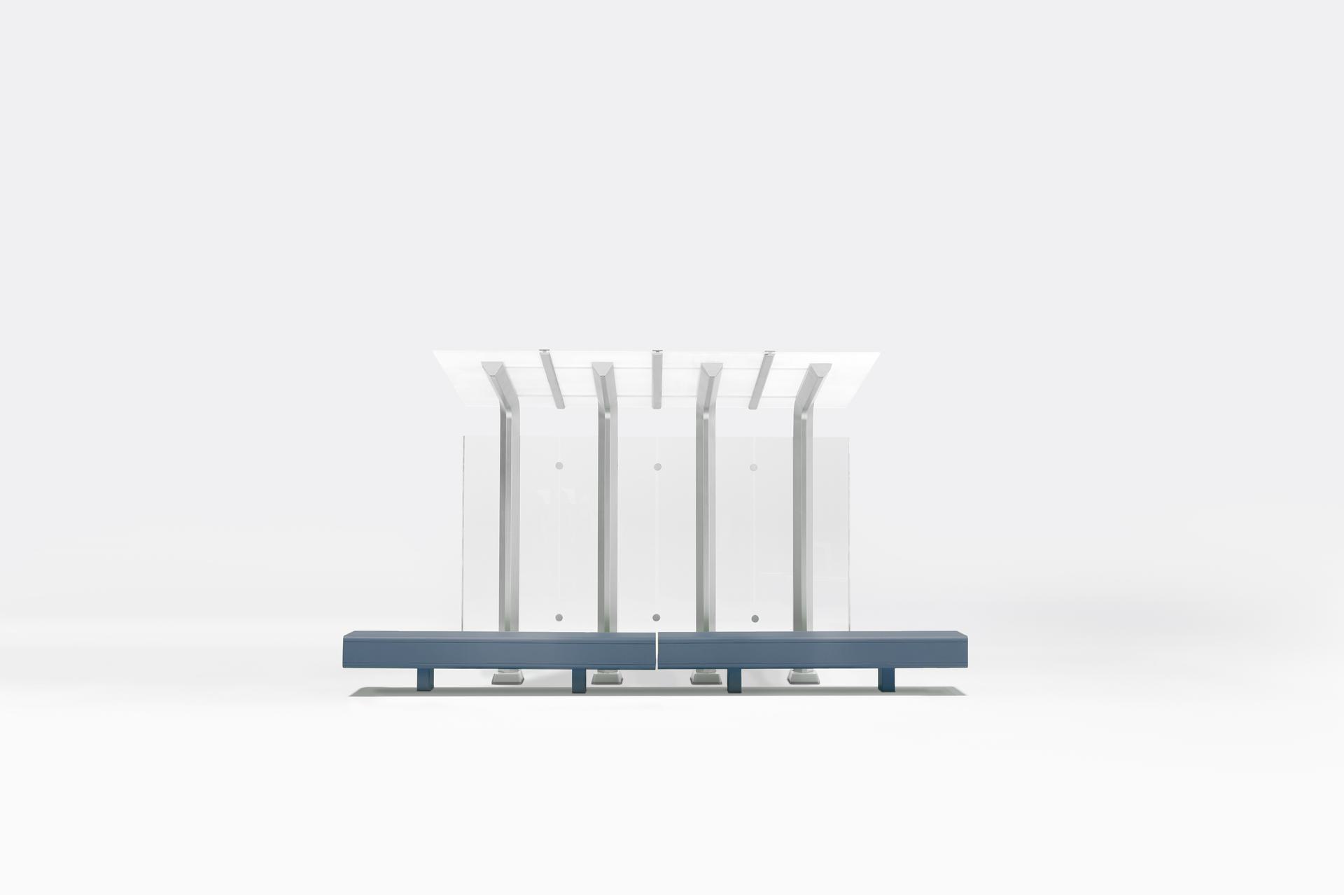 Bench Bottom View Theory - Thick Beam Bench - Landscape Forms