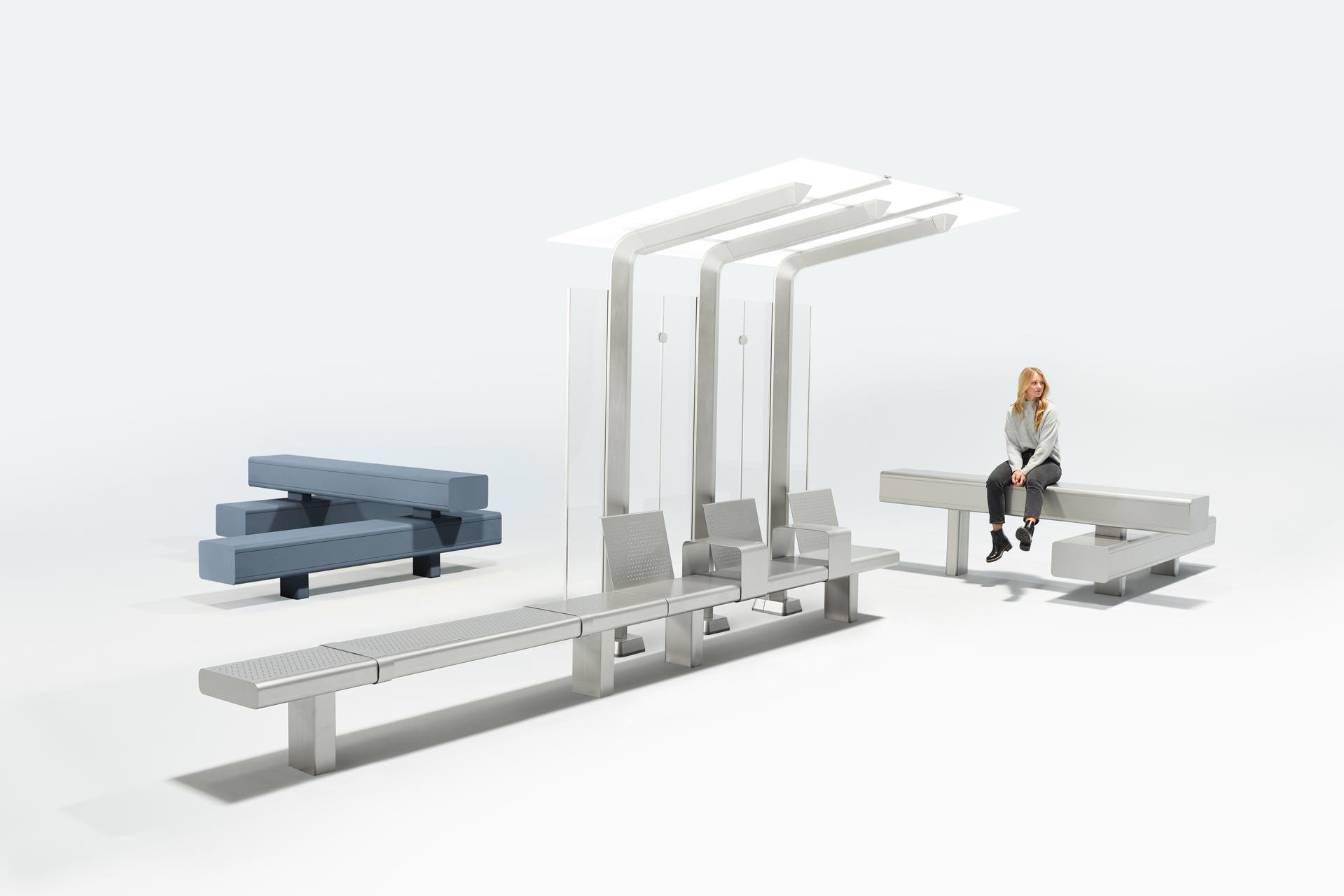 Meridium Bench Alignment Theory - Thick Beam Bench - Landscape Forms